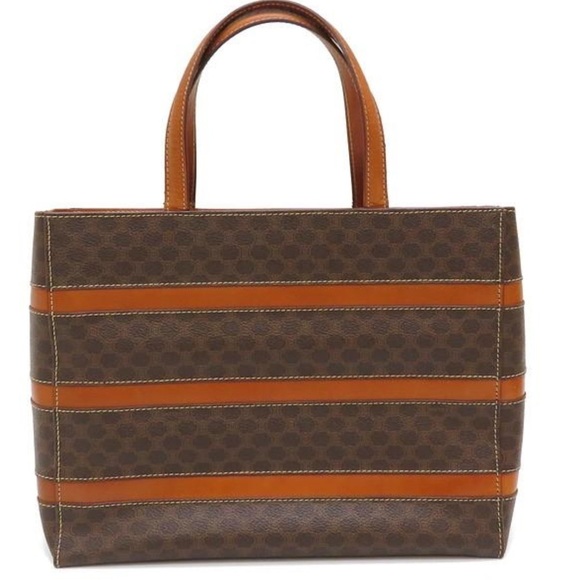 CELINE Macadam Three Line Leather Handbag - Picture 1 of 15
